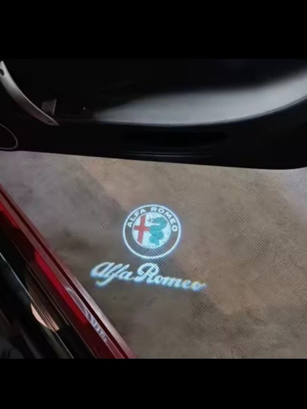 2 Alfa Romeo LED door projector puddle lights Plug and Play